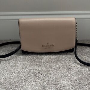 Kate Spade Tan and Black Crossbody Bag